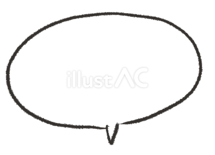手描きの吹き出し6 吹き出し,ふきだし,あたたかいのイラスト素材