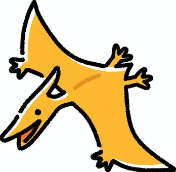 プテラノドン プテラノドン,恐竜,翼竜,生き物,生物,動物,古代生物,シンプルのイラスト素材