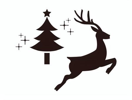 Christmas, JPG, PNG and EPS Christmas, reindeer, jump, xmas, JPG, PNG and EPS