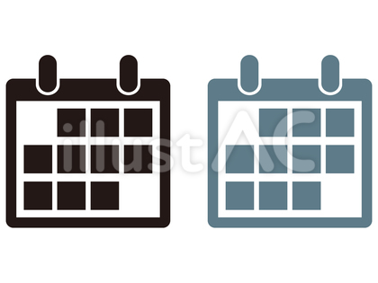 カレンダー　スケジュール　予定　アイコン