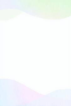 曲線の縦の背景フレーム3 背景,フレーム,水彩,淡い,曲線,まだら,透明感,優しい,流れ,リラックスのイラスト素材