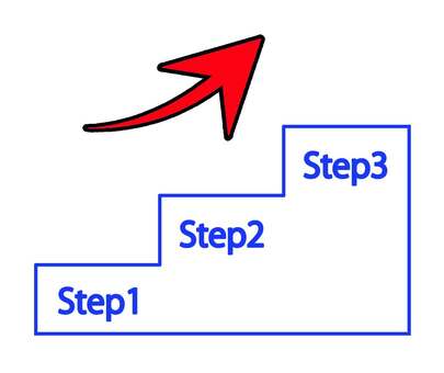 ステップアップ（挑戦） ステップ,フェーズ,矢印,階段,向上,レベルアップ,スキルアップ,出世,昇進,達成のイラスト素材