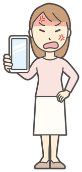  ロングヘア女性-248-全身