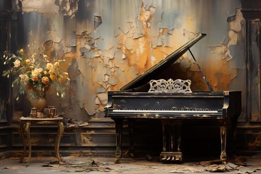 old piano, piano, musics, instrument, JPG