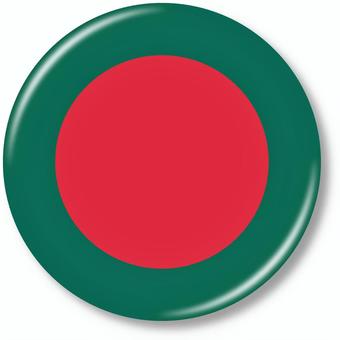 バッジ風国旗アイコン☆バングラデシュ☆ バングラデシュ,アジア,国,旗,アイコン,学校,教育,グローバル,国家,世界のイラスト素材