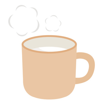 ホットミルク ホットミルク,ミルク,牛乳,ホット,温かい,マグカップ,カップ,コップ,ドリンク,飲料のイラスト素材