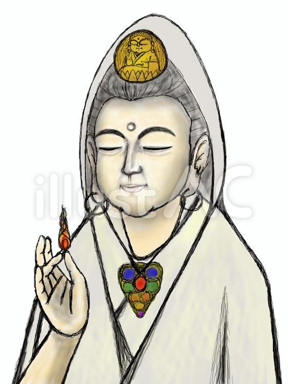 優しいお顔の観音様 慈悲の眼差し 菩薩イラスト No 無料イラストなら イラストac 優しいお顔の観音様 慈悲の眼差し 菩薩イラスト No 無料イラストなら イラストac