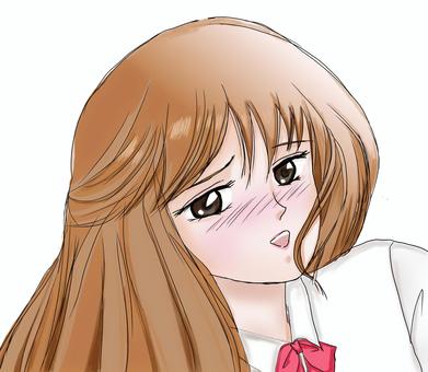 照れる女の子イラスト 無料イラストなら イラストac