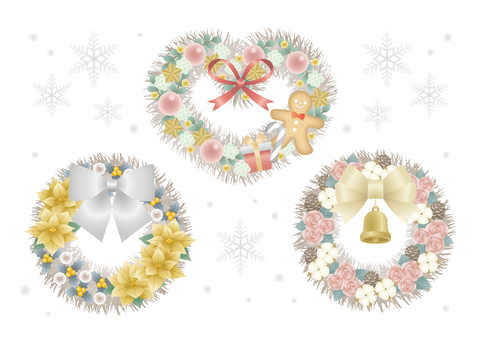 Illustration, natal, arrendamento, poinsétia, 