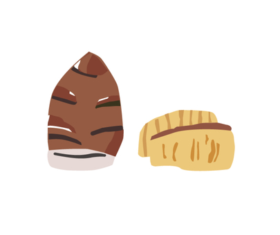 ゆるいたけのこの素材（主線なし） たけのこ,野菜,食べ物,ベクター,アイコン,ゆるい,ポップ,手描き,かわいい,グルメのイラスト素材