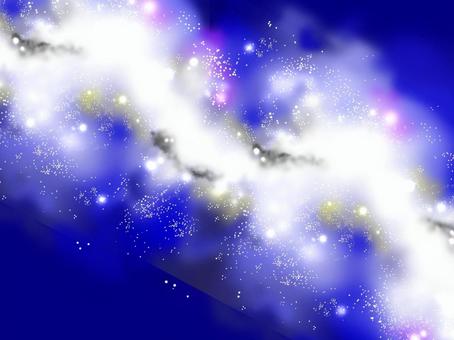 銀河の空 銀河系,宇宙,星雲,星,space,背景,天体,星団,星空,夜空のイラスト素材