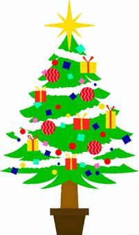 クリスマスツリー　Xmas　手書き風 クリスマスツリー,クリスマス,ツリー,おしゃれ,シンプル,イブ,クリスマスイヴ,イヴ,もみの木,メリークリスマスのイラスト素材