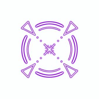 サイバー風照準 紫 ターゲット,狙撃,丸,照準,スナイパー,ロックオン,射撃,銃撃,銃,十字のイラスト素材