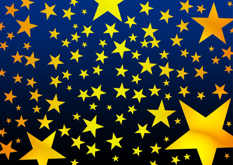 星グラデ 星,キラキラ,沢山,散らばる,ランダム,ポップ,暗い,背景,a4,グラデのイラスト素材