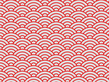 Illustration, qinghai wave pattern 様, pattern, japanese style, 