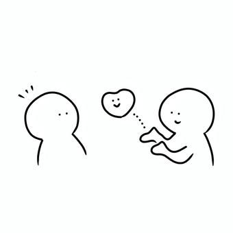 気持ち届け！！！ 気持ち,届ける,贈る,プレゼント,あげる,人,気づく,愛,愛情,やさしさのイラスト素材