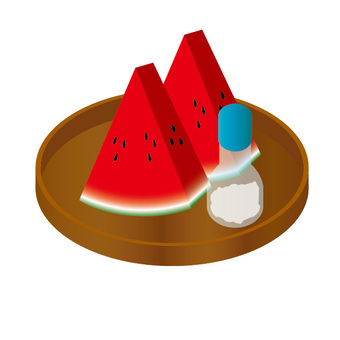 Illustration, a poetry, watermelon, section, JPG, PNG and EPS