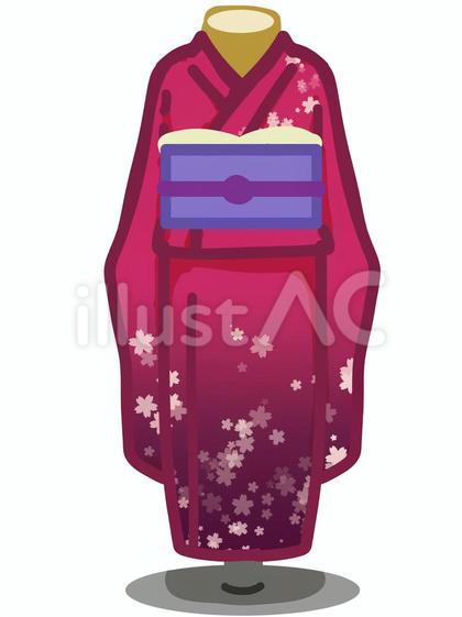 着物 桜 ピンク