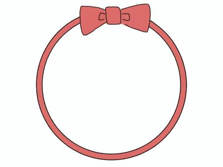 リボンの輪っか リボン,輪,フレーム,アイコン,手描き,イラスト,フリー,無料のイラスト素材