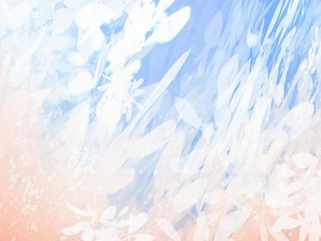 彩花の庭-ブルーコーラル03 ブルー,コーラル,ピンク,爽やか,空,朝,光,透明感,花,抽象のイラスト素材