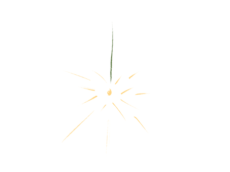 線香花火 線香花火,花火,夏,手持ち花火,筆,夜,儚いのイラスト素材