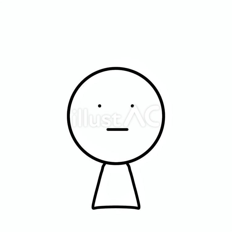 真顔の人物 キャラクター,人物,顔のイラスト素材