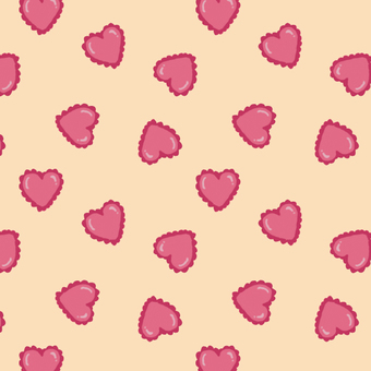 ハートドットベージュ 2月14日,2月,冬,バレンタインデー,イベント,ハート,模様,プレゼント,ギフト,恋愛のイラスト素材