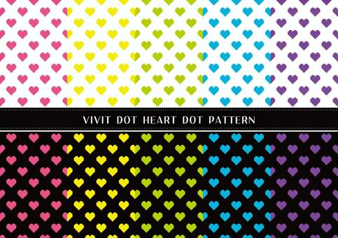 Illustration, heart, dot, polka dot, 