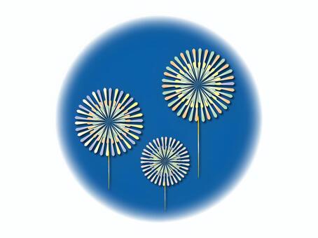 Fireworks illustration material, fireworks, night sky, tiny, JPG and PNG