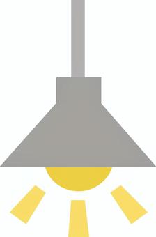 ペンダント照明のシンプルモノクロイラスト 照明,器具,光,電灯,灯り,ポップ,明るい,マーク,間接,アイコンのイラスト素材