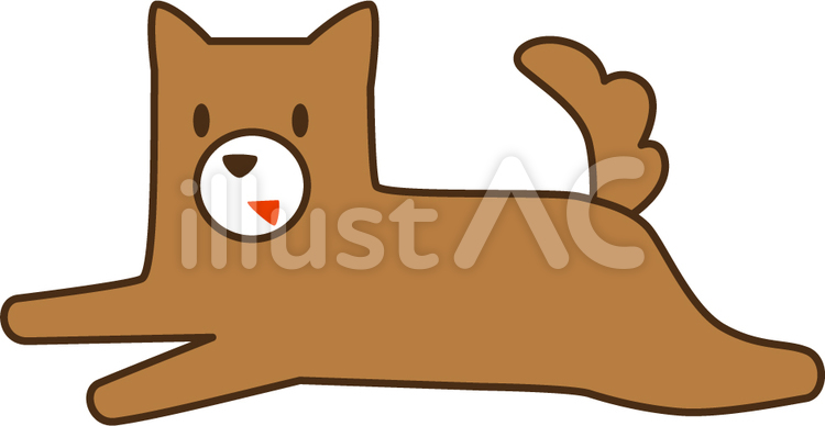 犬2 犬,戌,安産のイラスト素材