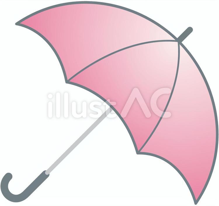 赤い傘 傘,雨傘,斜めのイラスト素材