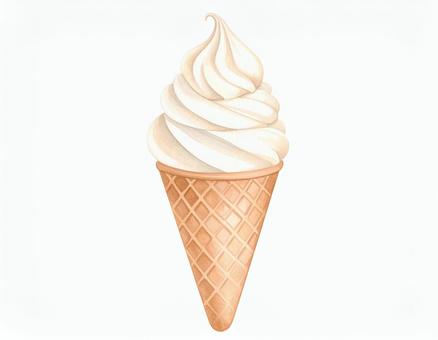 バニラソフト バニラソフト ソフトクリーム,アイス,アイスクリームのイラスト素材