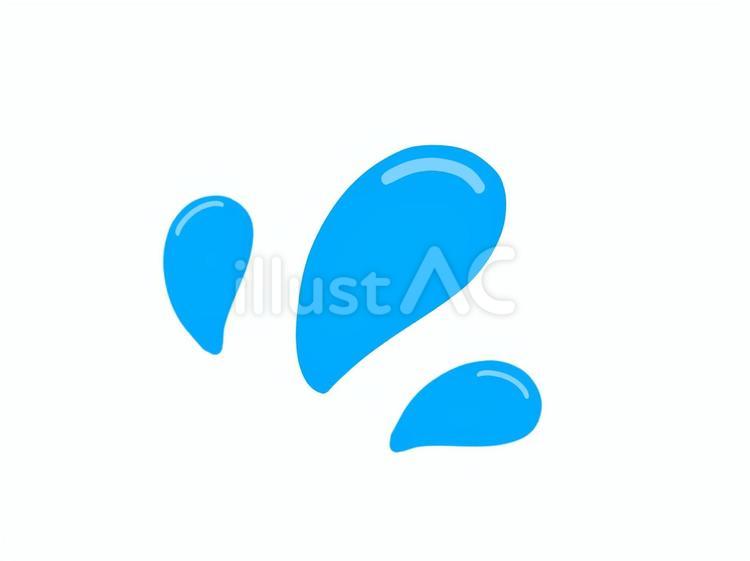 汗マーク三つ　漫符　焦り　アセアセ 汗マーク,汗,焦るのイラスト素材