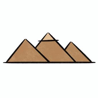 ピラミッド ピラミッド,世界遺産,文化遺産,遺産,手描きイラスト,手描きのイラスト素材