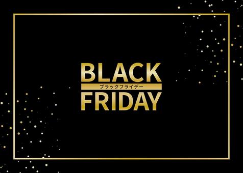 BLACKFRIDAYの背景４ ブラックフライデー,お祝い,パーティー,ゴールド,背景,冬のイラスト素材