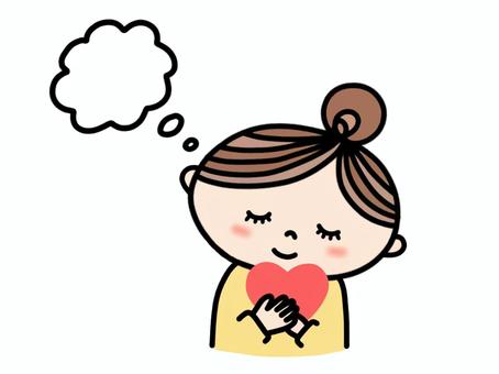 想像/妄想/将来/イメージ/女性 妄想,想像,女性,女の子,将来,未来,想う,片想い,恋,恋愛のイラスト素材
