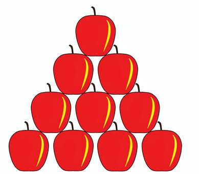 Apple tower, apple, fruit, fruit, JPG