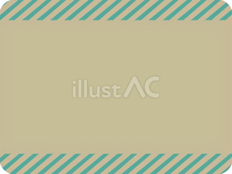 「斜めストライプ」の上下ふちどり_02 ストライプ,縞,柄のイラスト素材
