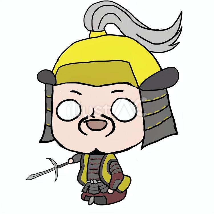 ゆるい仙石秀久さん 仙石秀久,千石,仙石のイラスト素材
