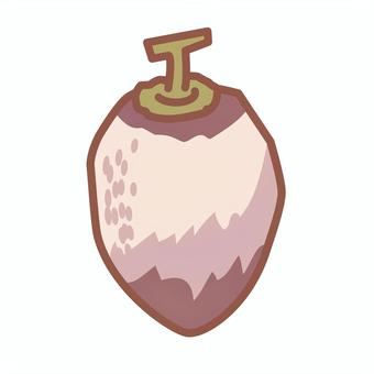 白い粉のついた干し柿 干し柿,白い,粉,おやつ,茶色,一個のイラスト素材