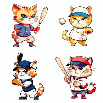 baseball cat, , JPG and PNG