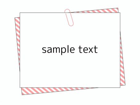 クリップ付きメモ用紙 クリップ付きメモ用紙 メモ,メモ帳,フレーム,飾り枠,クリップ,紙,おしゃれ,かわいい,シンプル,カラフルのイラスト素材