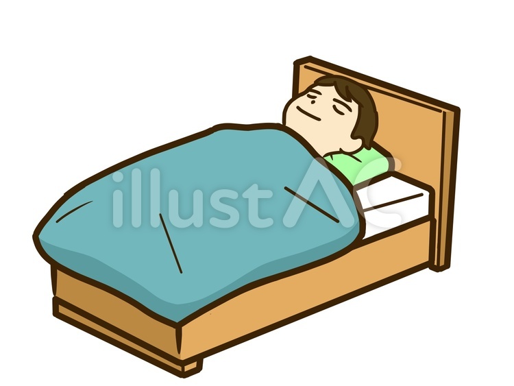ぐっずり眠る 熟睡,睡眠,ぐっすりのイラスト素材