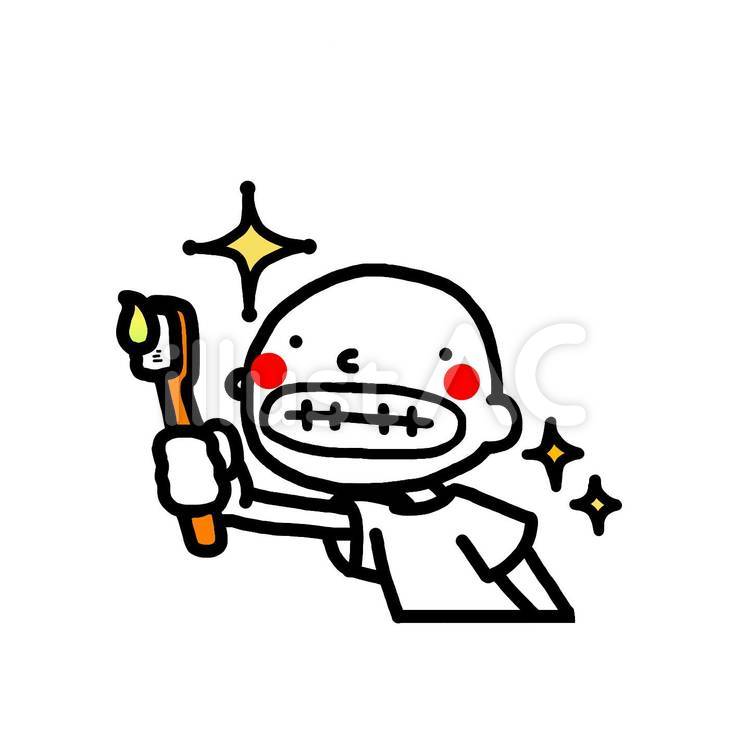 歯磨き少年 人物,男の子,少年のイラスト素材