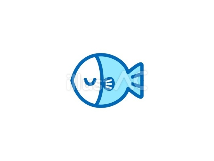 海の魚　おすまし 魚,動物,生き物のイラスト素材