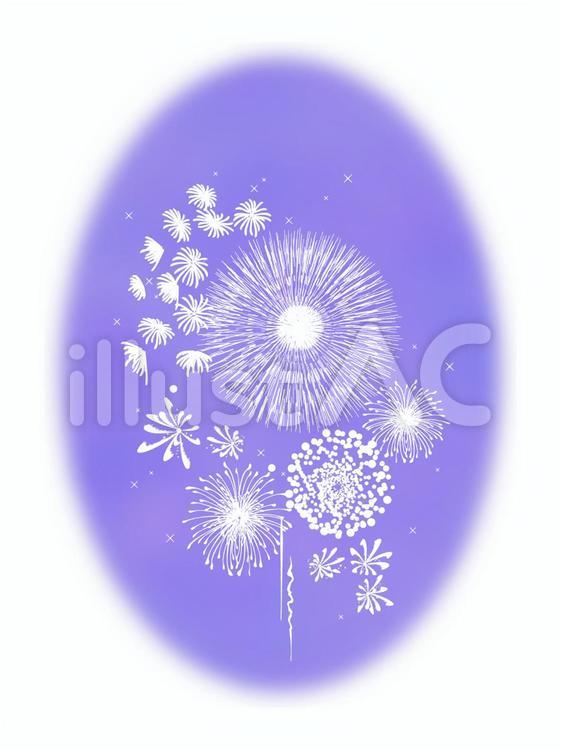 花火の挿絵 白抜きイラスト No 無料イラストなら イラストac