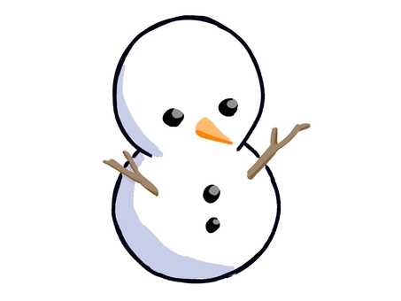 シンプルな雪だるま シンプルな雪だるま 雪,雪だるま,冬,寒い,創作物,シンプル,透過,イラスト,かわいい,丸いのイラスト素材