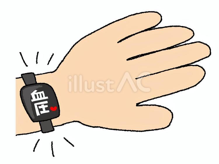 血圧測定 血圧,測定,機器のイラスト素材