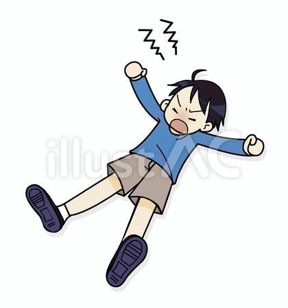 駄々をこねる男の子